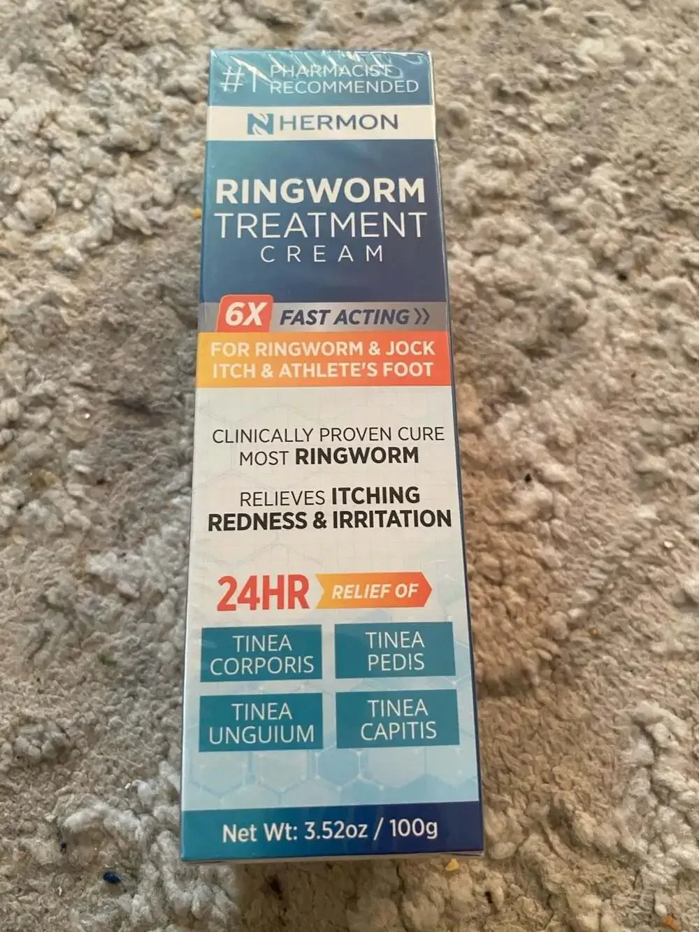 Hermon Ringworm Treatment Cream, 3.52oz / 100g